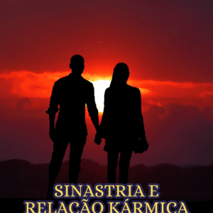 Casal de mãos dadas ao pôr do sol representando a conexão espiritual na sinastria astrológica e relação kármica.